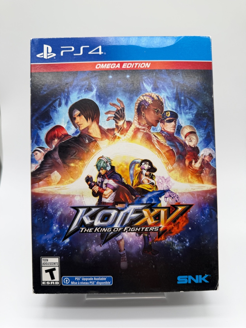 KOF XV Omega Edition (PS4) - Black/Blue Game Box